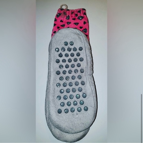 Little MissMatched Soft Bottom Cute Cat Pink Kids Slipper Socks | S/M | NWT | HP - Picture 3 of 6